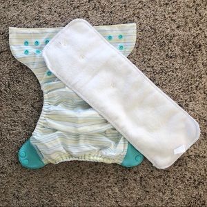 BumGenius Other - BumGenius Pocket Diaper in Blue & Yellow Stripe BumGenius Other - BumGenius Pocket Diaper in Blue & Yellow Stripe